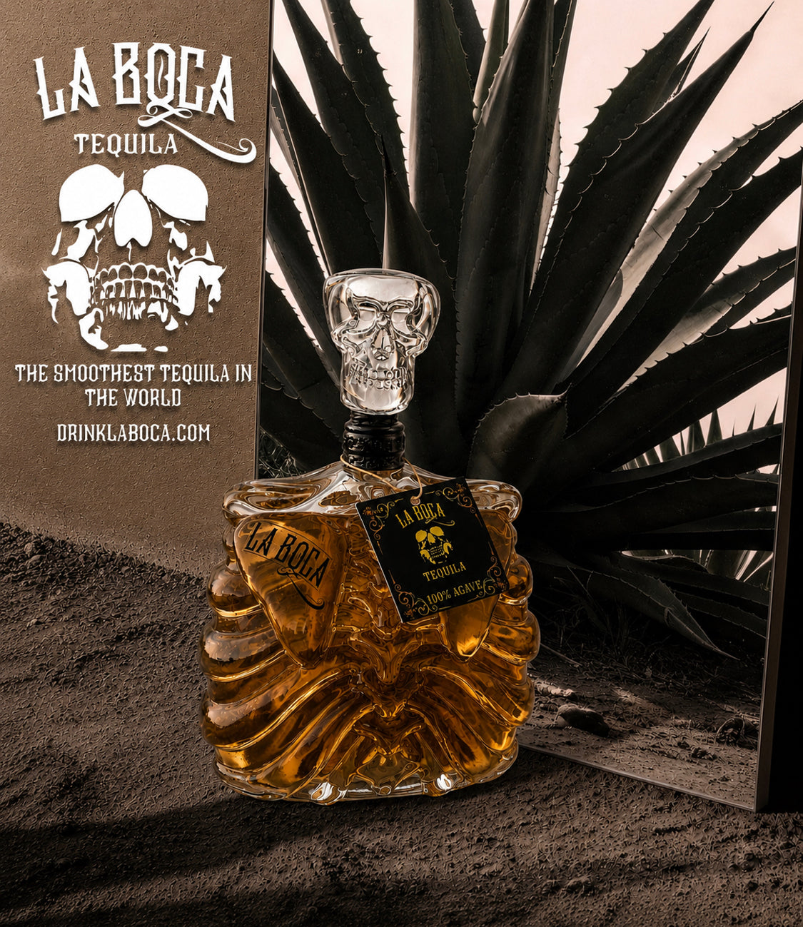 Añejo Shot Top Skeleton Body Limited Edition La Boca Tequila