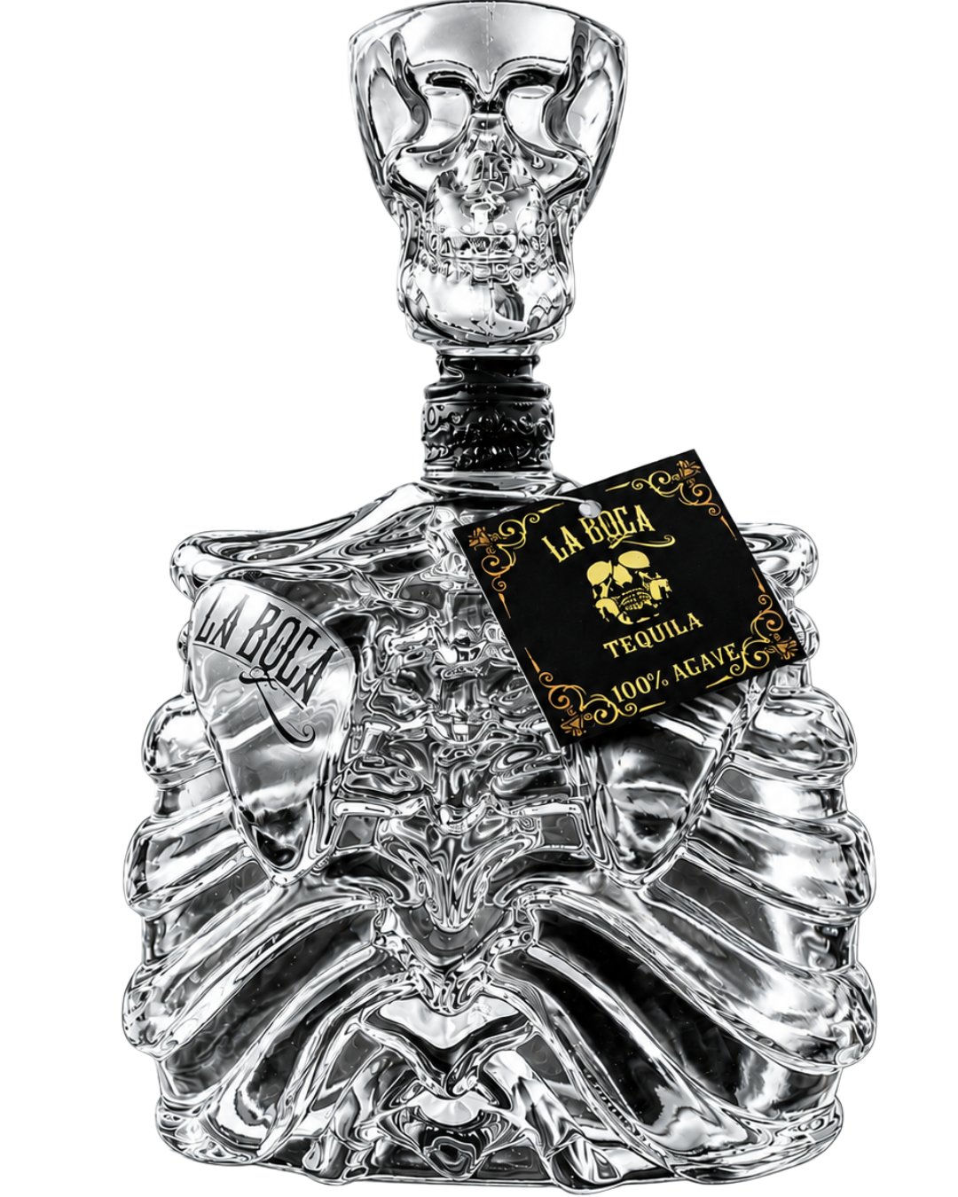 Blanco Shot Top 1L Skeleton Body Limited Edition La Boca Tequila