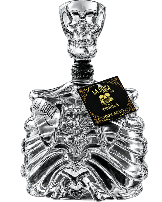 Blanco Shot Top 1L Skeleton Body Limited Edition La Boca Tequila