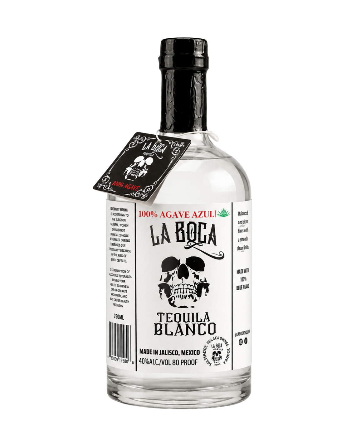 La Boca Blanco Tequila bottle