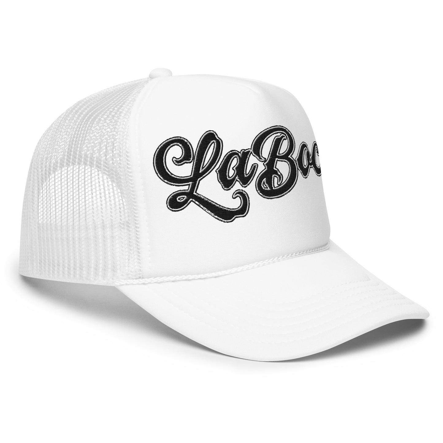 La Boca Logo white Foam trucker hat